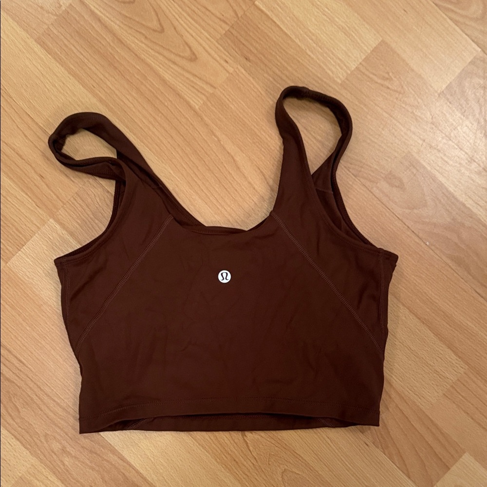 lululemon athletica Chocolate Brown Crop Top